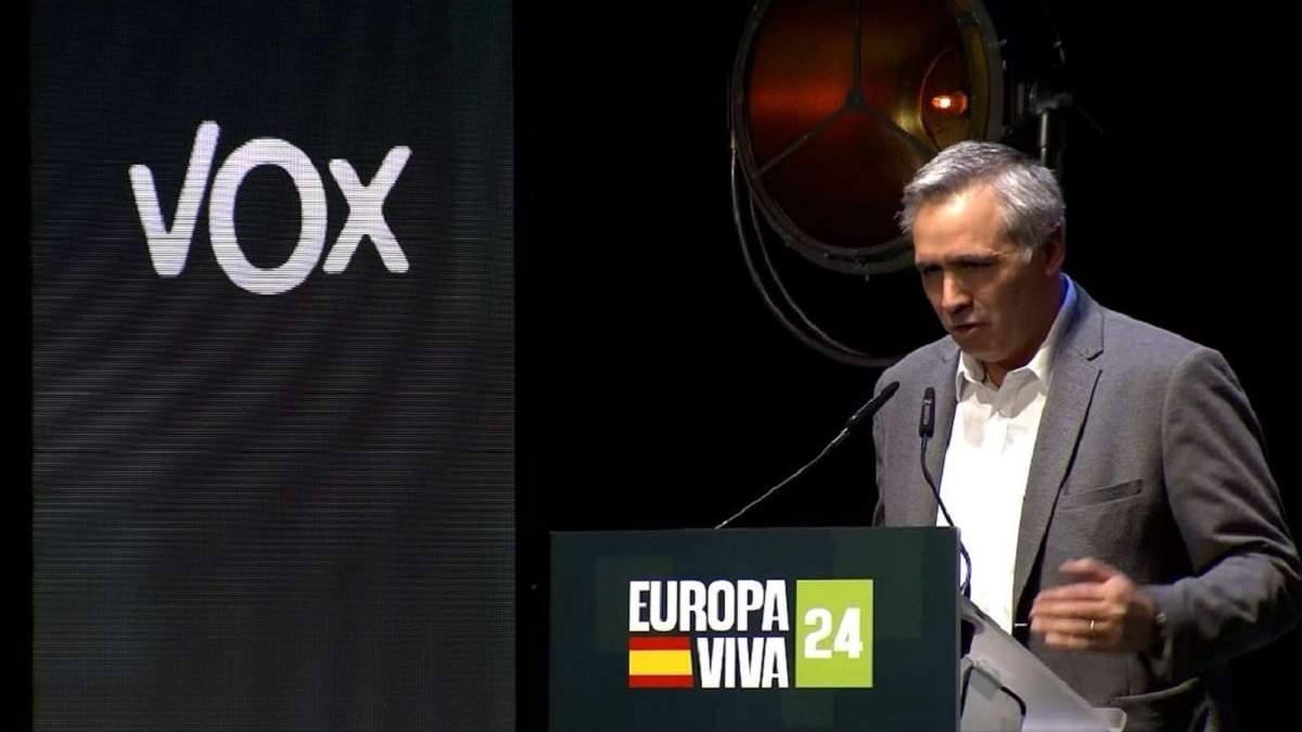 Francisco Sánchez, en el encuentro de Vox, Europa Viva 24. Fuente: (Metroradios)