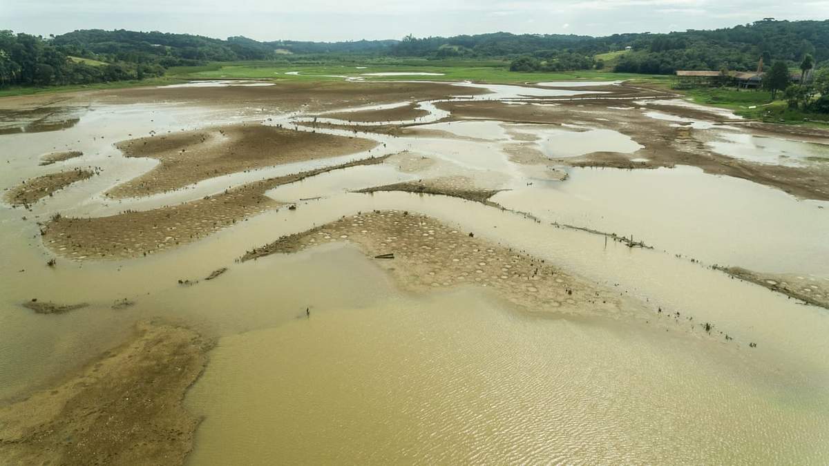 Preocupación por la sequía histórica en el río Paraná. Fuente: (Twitter)