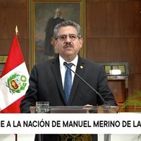 Renuncia Manuel Merino a la Presidencia de Perú; asumió el lunes