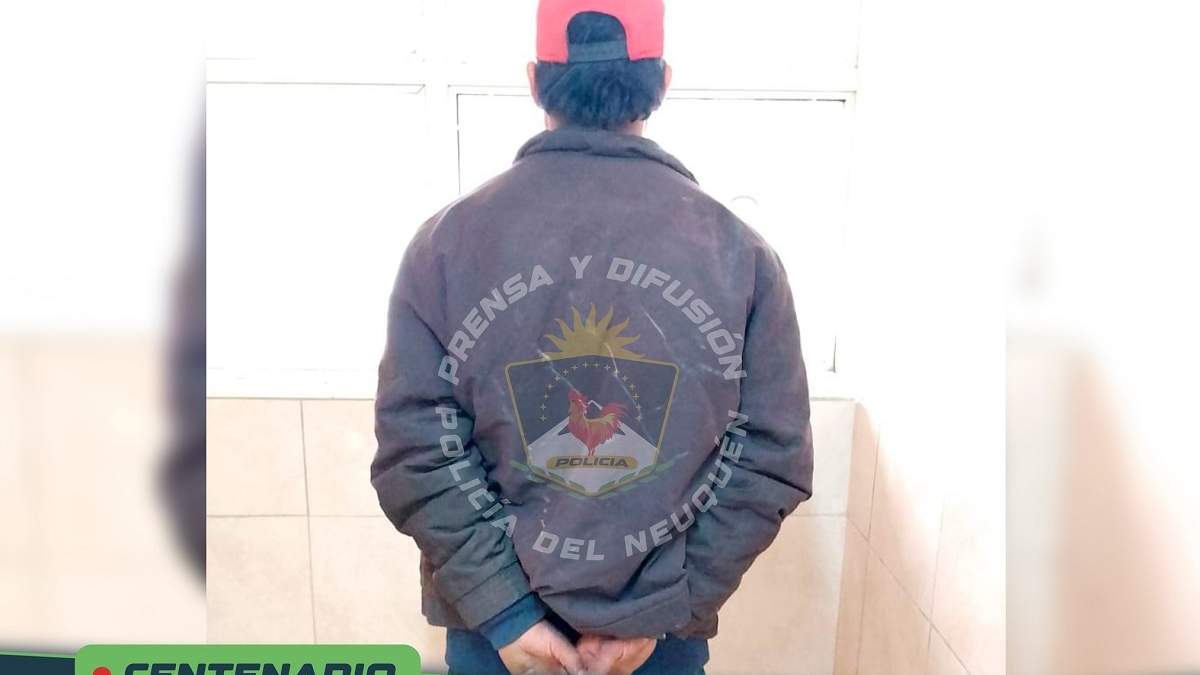 El detenido tiene varias causas abiertas y tenía pedido de captura. Fuente: (Policía de Neuquén)