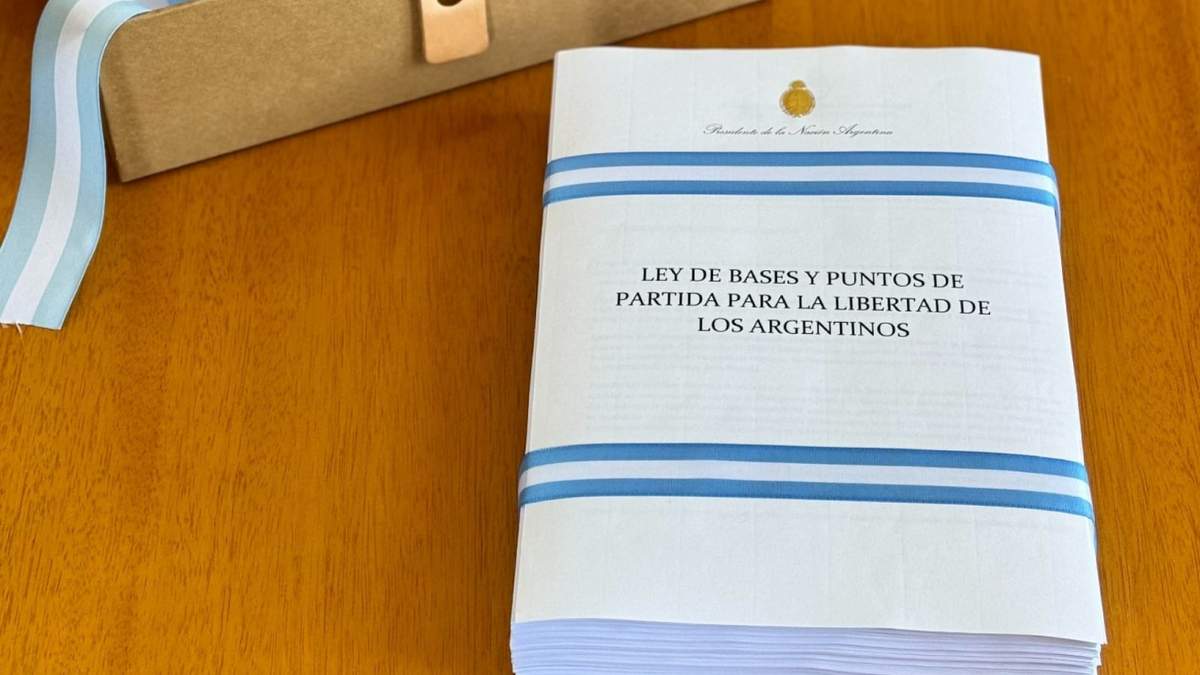 La Ley ómnibus tendrá un segundo round en el Congreso. Fuente: (Twitter)