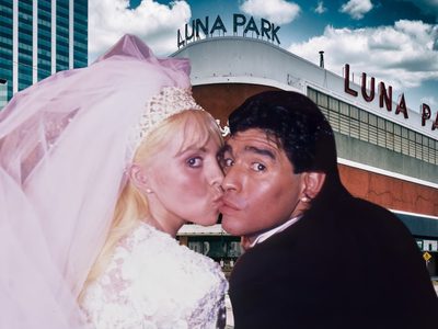 Así fue el alucinante casamiento de Diego Maradona y Claudia Villafañe en el Luna Park
