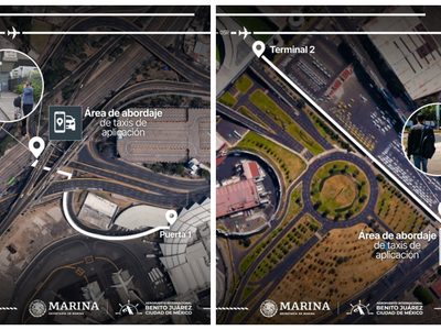 Usuarios del AICM deberán abordar Didi y Uber fuera de las terminales 1 y 2
