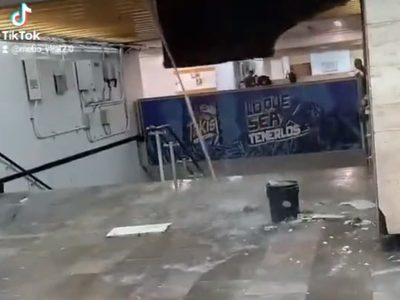 Video muestra el desplome de plafón en la estación Eugenia del Metro