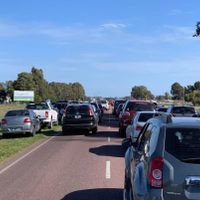 Un incendio provocó una masiva movilización a Monte Hermoso: les bloquearon la ruta