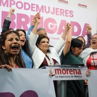 Clara Brugada se registró como aspirante de Morena para la CDMX