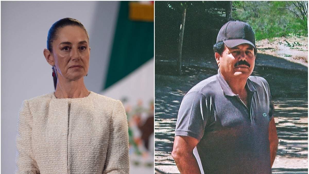 La presidenta Claudia Sheinbaum y "El Mayo" Zambada