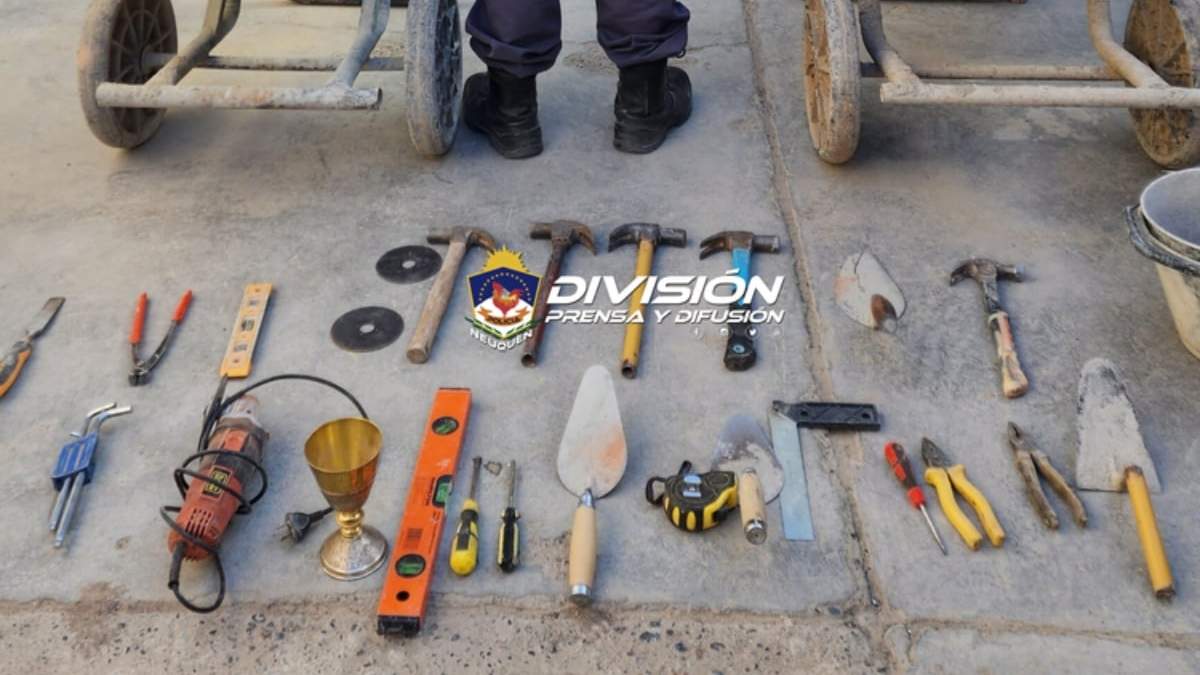Allanamiento en Centenario.Fuente: (Policía de Neuquén)