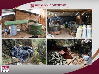 Hallan cuarto narcolaboratorio entre en Valle de Tulancingo y la Sierra de Tenango en Hidalgo