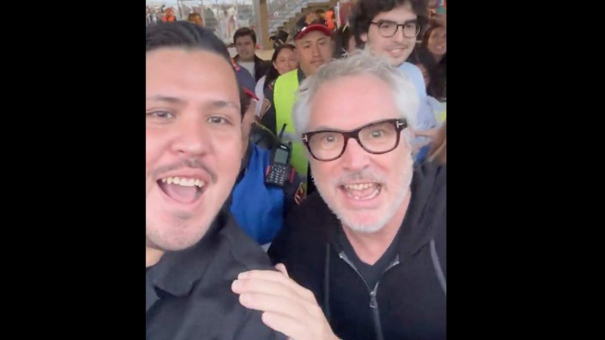El director de Roma, en uno de los videos que circularon en redes