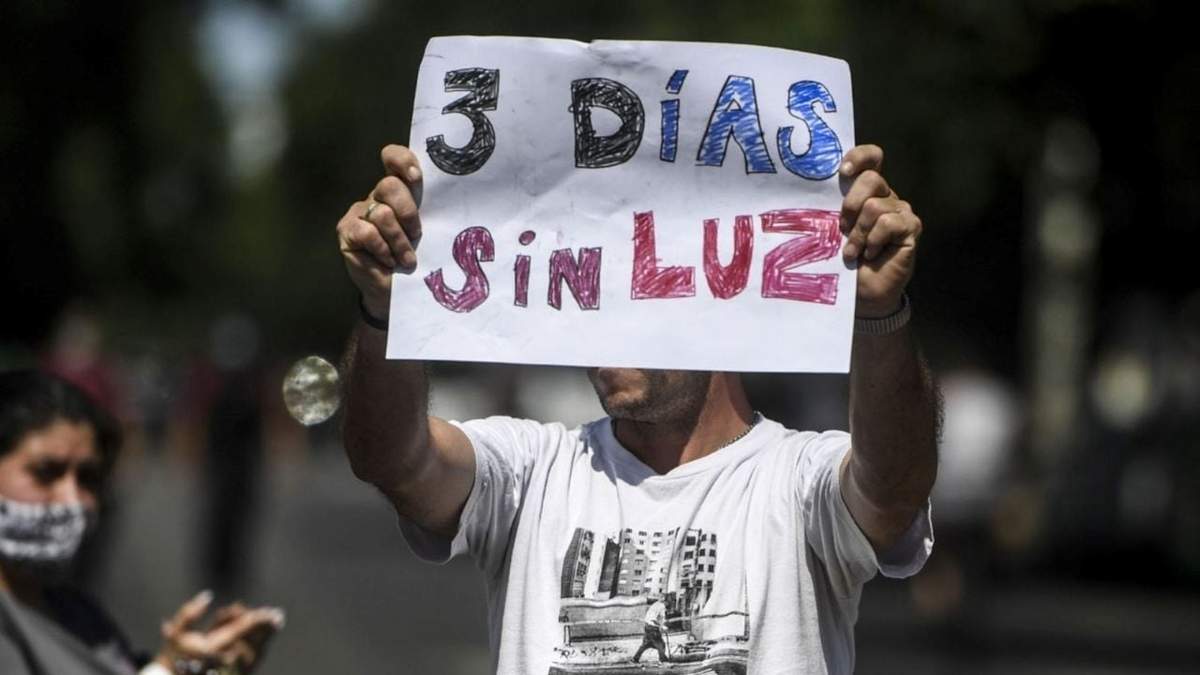 Los cortes de luz en el AMBA fueron masivos. Fuente: (Twitter)