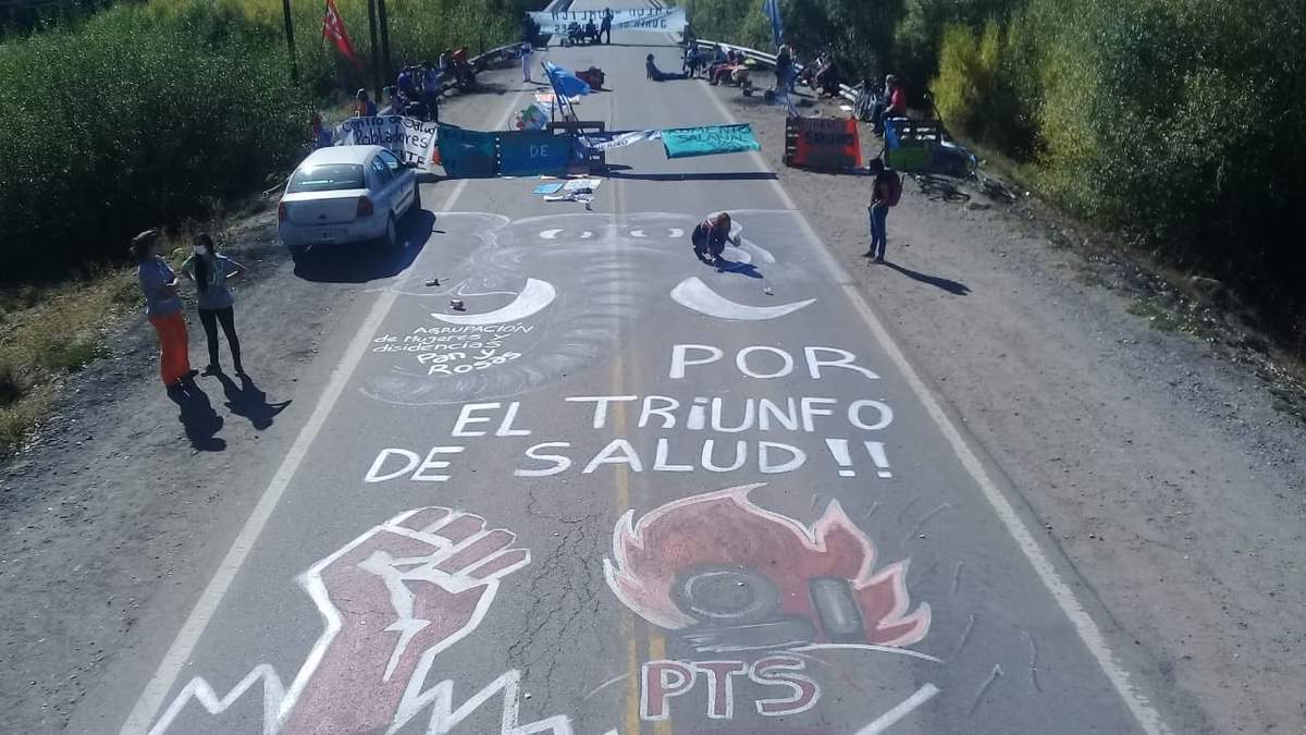 Protesta del personal de Salud de Neuquén. Fuente: (Twitter)