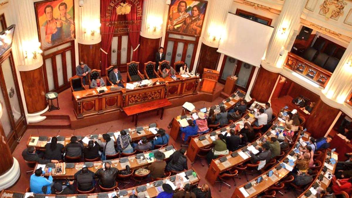 Gritos y acusaciones signaron la sesión de la Asamblea Legislativa Plurinacional. Fuente: (Twitter)