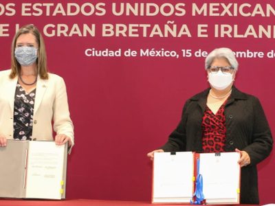 México y Reino Unido firman acuerdo de continuidad comercial tras el Brexit