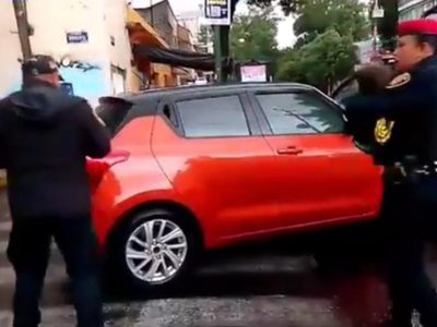 Sujeto se roba un automóvil con un niño de tres años a bordo; rescatan al menor en la Benito Juárez