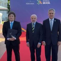 Frío saludo entre Milei y Lula en el inicio de la cumbre del Mercosur
