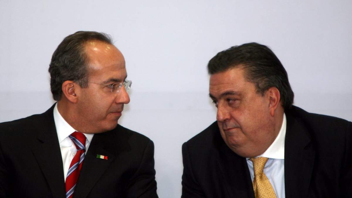 Felipe Calderón y Fernando Gómez-Mont