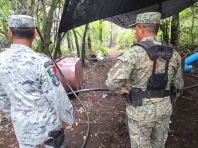 Desmantelan narcolaboratorio de metanfetamina en Huitzilac, Morelos