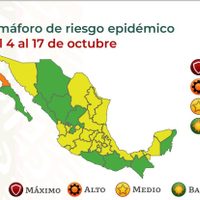 Así quedó el semáforo del 4 al 17 de octubre: nueve estados en verde y 22 en amarillo