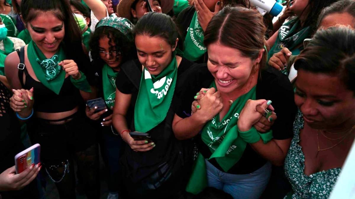 Activistas en favor del aborto