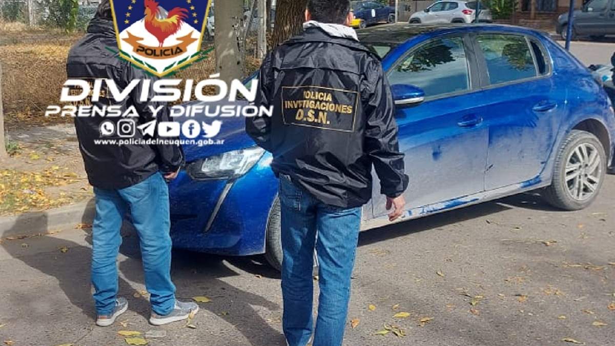 Auto robado. Fuente: (Policía Neuquén)