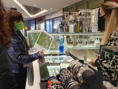Shopping: controlan el cumplimiento de normas de higiene