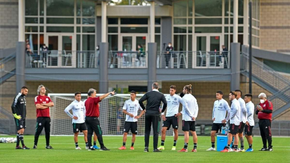 Entrenamiento de la Selección Mexicana