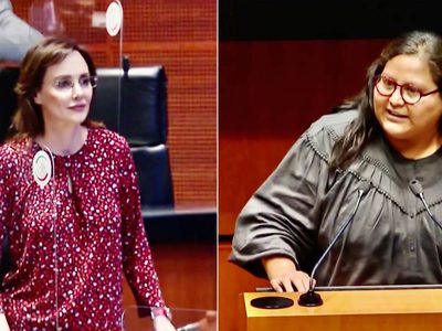 Así se enfrentaron Lilly Téllez y Citlalli Hernández en la tribuna del Senado (Video)