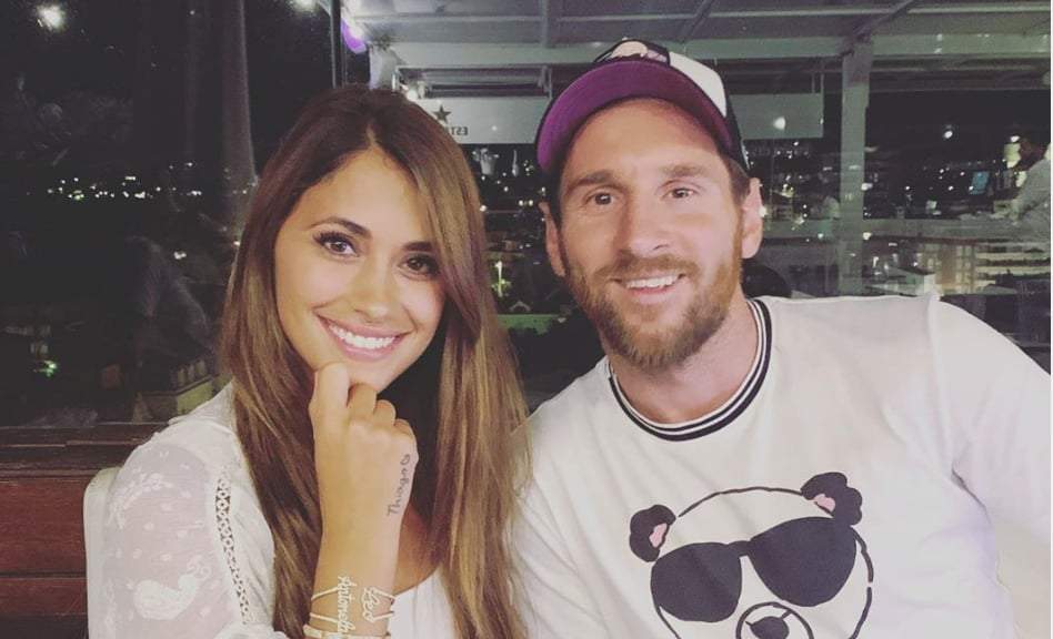 Antonela Roccuzo y Lionel Messi. Fuente: (Instagram)