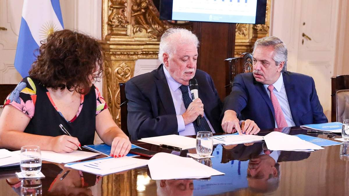 Reunión de emergencia por coronavirus. Fuente: (Casa Rosada)