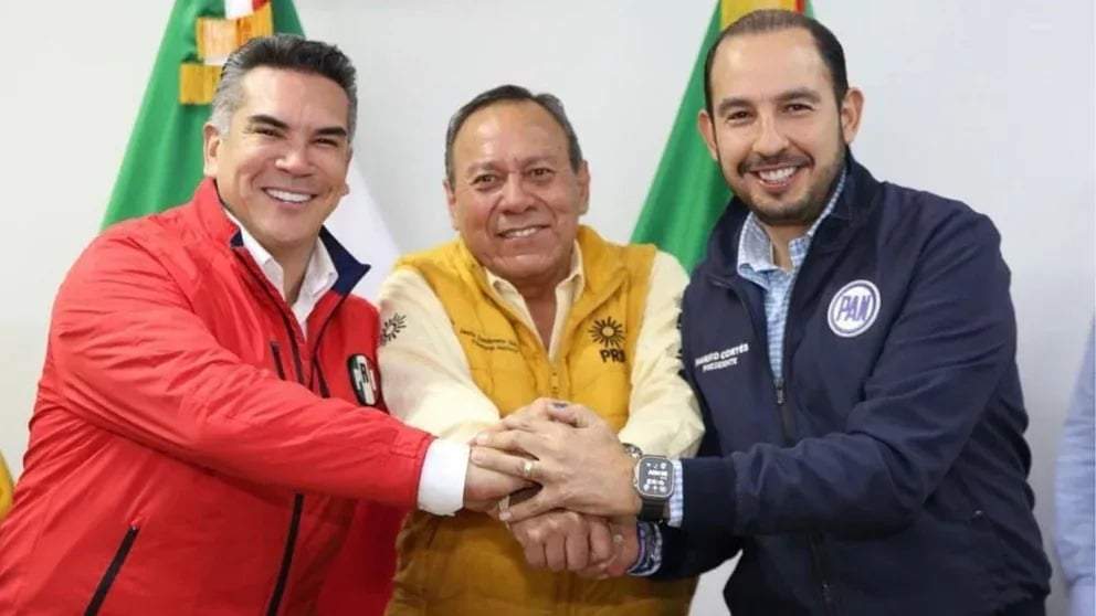Los dirigentes de la coalición Fuerza y Corazón X México