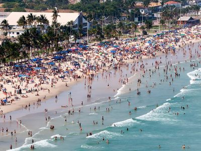 Así están las playas de Brasil en medio de la pandemia
