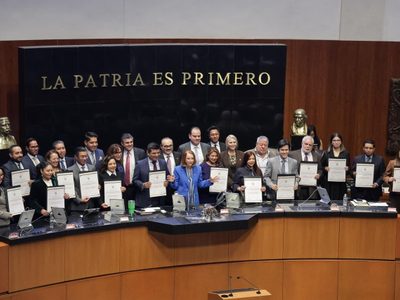 Senadores de la 4T ratifican a magistrados administrativos; “son puros cuates”, acusa la oposición