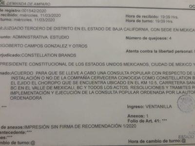 Colectivos en defensa del agua se amparan contra consulta de AMLO en BC