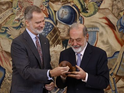Slim reivindicó ante Felipe VI el legado colonial español en México