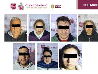 Detienen a siete presuntos integrantes de La Unión Tepito en cuatro cateos simultáneos en CDMX