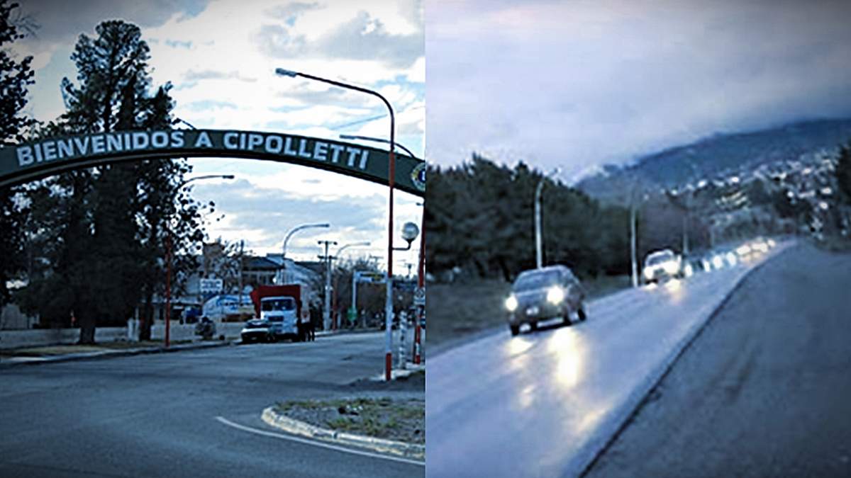 Accesos restringidos en Bariloche y Cipolletti. Fuente (Twitter)