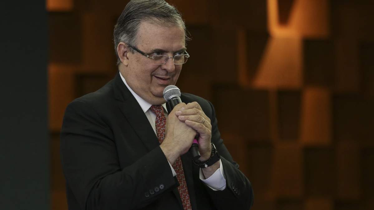 El canciller y aspirante presidencial, Marcelo Ebrard