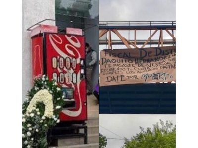 Narcomantas y corona contra fiscal fue broma de sus colegas; los reubican como 'castigo”