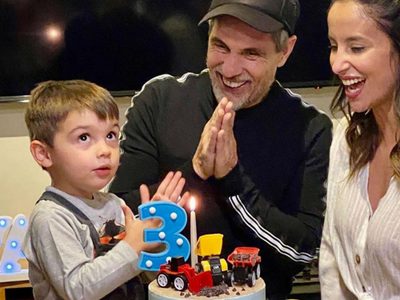 "Un cumple diferente": a pesar de todo, Lourdes Sánchez le organizó el mejor festejo a Valentín