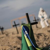 Fuerte protesta contra Bolsonaro en las playas de Copacabana