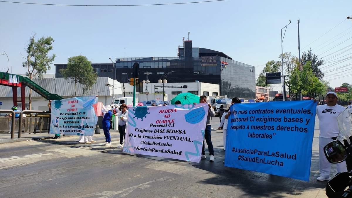 Protesta de personal de salud