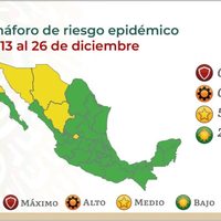 Así quedó el semáforo del 13 al 26 de diciembre: en Navidad, 27 estados en verde