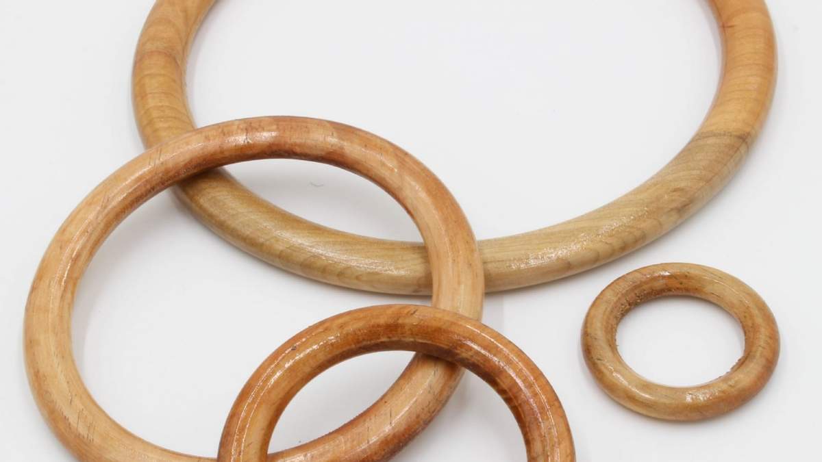 Argollas de madera. Fuente: (X)