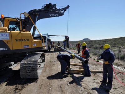 Río Negro: se activó la obra de un importante gasoducto ¡frenado por el coronavirus!
