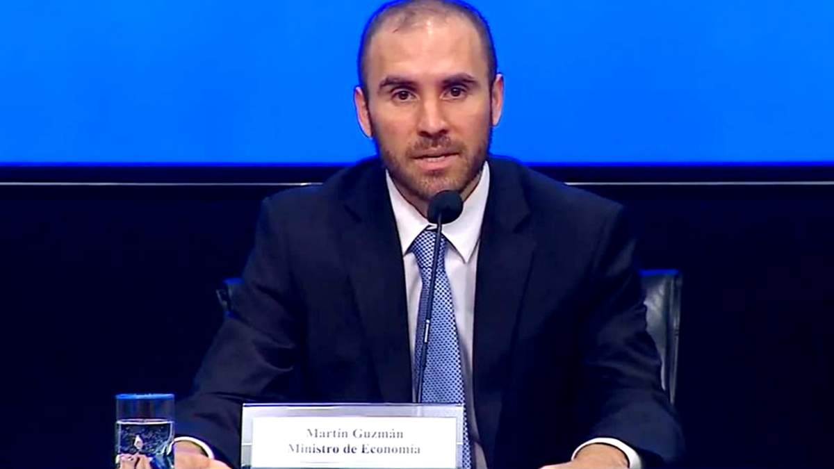 Ministro de Economía Martín Guzmán. Fuente: (Twitter)