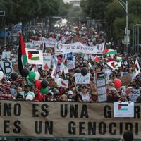 "¡No es una guerra, es genocidio!": marchan miles en CDMX para solidarizarse con Palestina