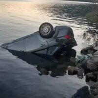 Tragedia sobre la ruta 40: Un joven falleció al derrapar y caer con su auto al lago Lácar