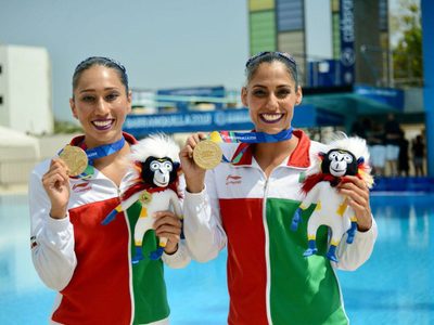 Nuria Diosdado y Karem Achach ganan oro en dueto técnico de nado sincronizado