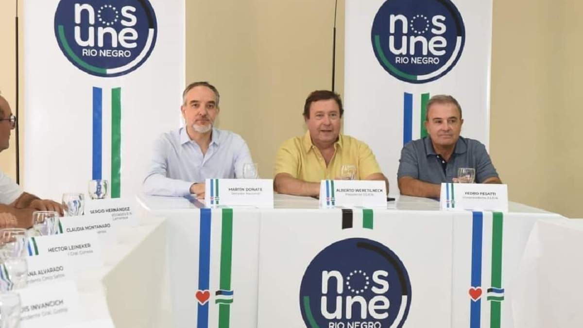 El acuerdo de Doñate y Weretilneck fue cuestionado. Fuente: (Prensa Nos Une).